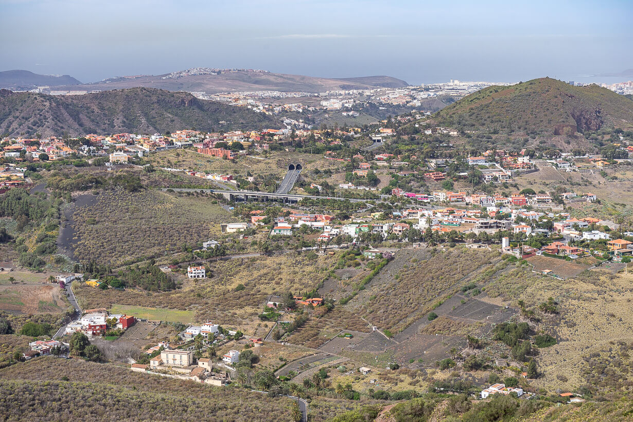 Näköala Pico de Bandamalta pohjoiseen, Gran Canaria