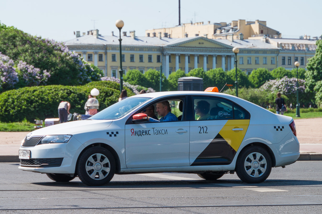 Yandex-taksi Pietarissa